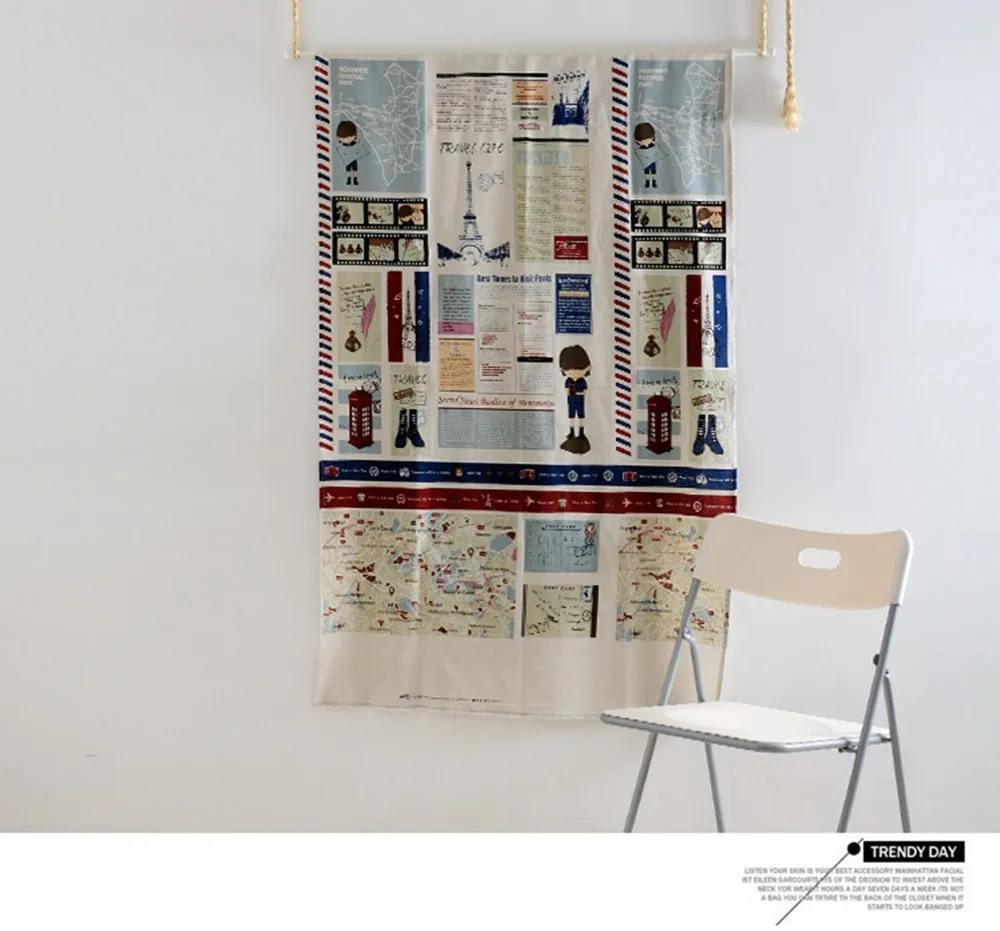 FUYA Современная занавеска для кухни в средиземноморском стиле Короткая кафе | Дом