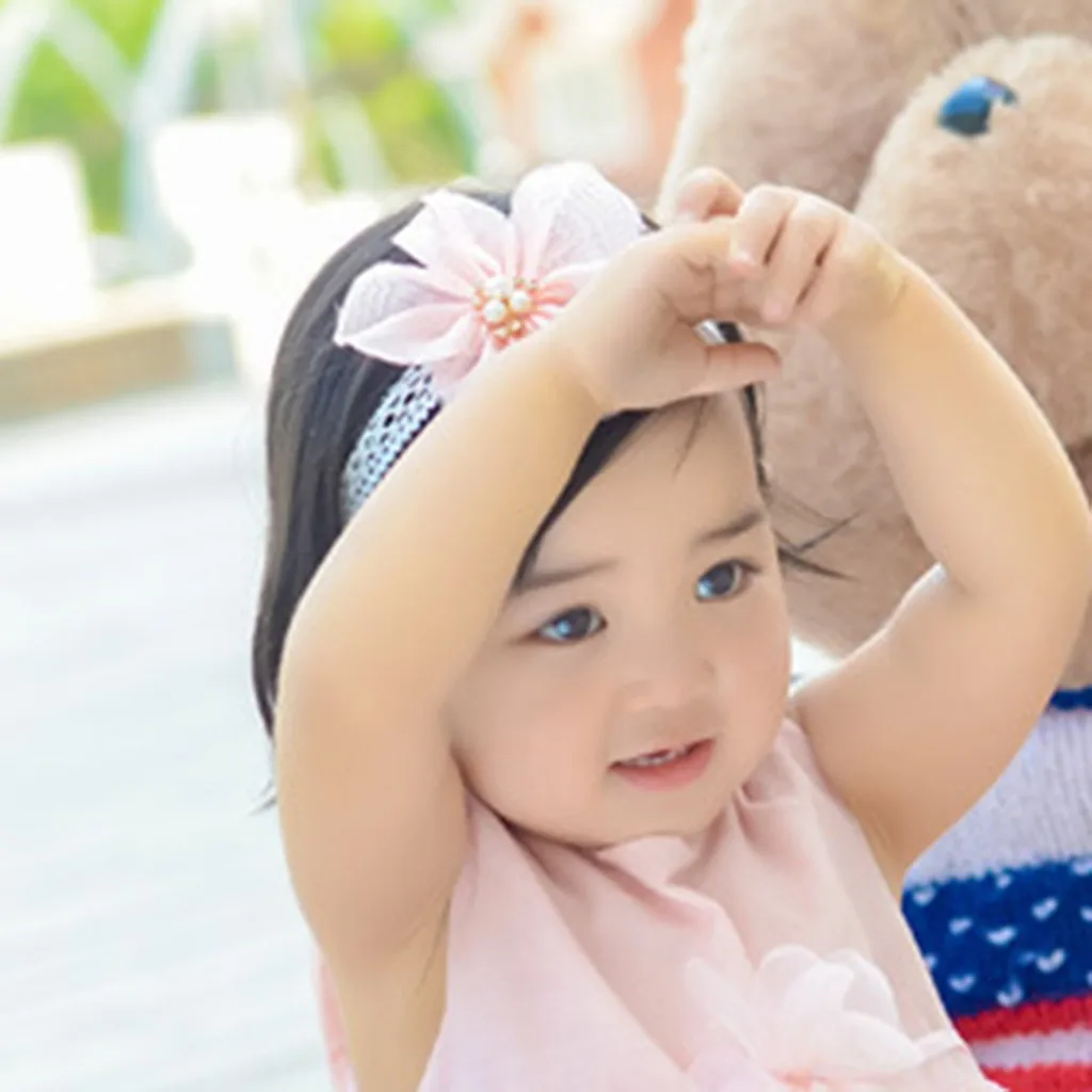 Fashion baby hair accessories Cute Beauty Kids Sweet Girl turban Headband Toddler Flower Hair Band cute kuromi diadema nina | Детская