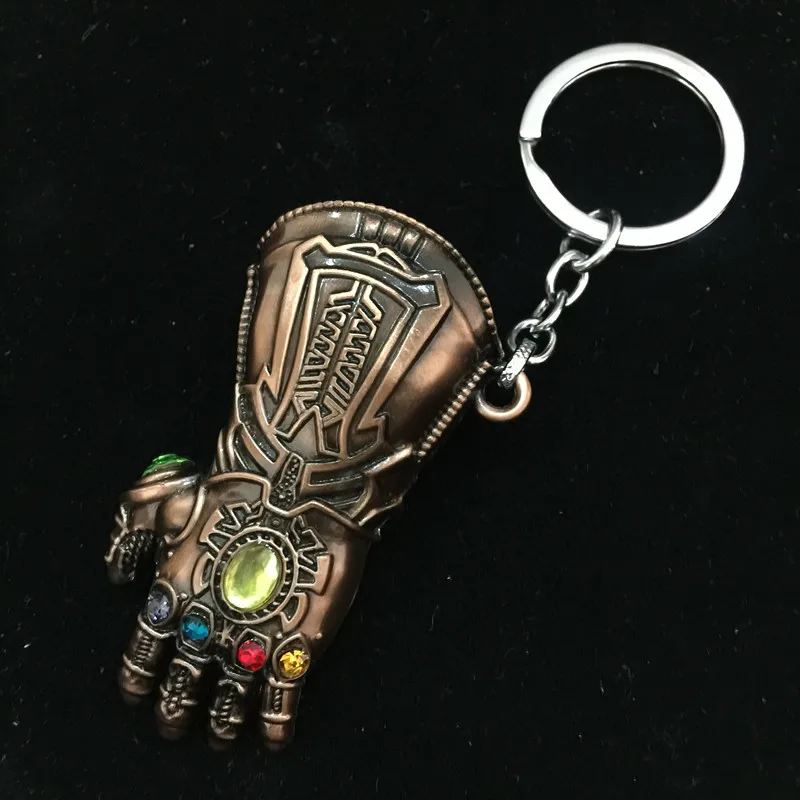 2019 Marvel Мстители Endgame танос Бесконечность перчатки рукавицы брелок для мужчин