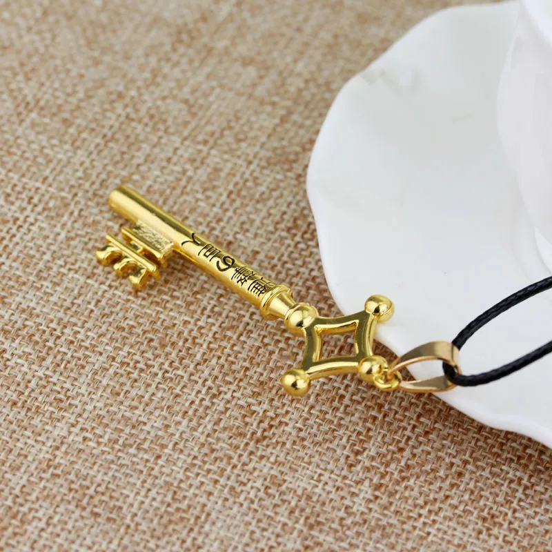 Горячая атака на Титанов металлический брелок кулон ожерелье трендовые кожаные