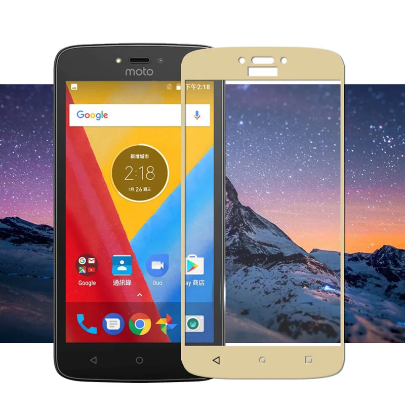 2.5D красочное закаленное защитное покрытие для экрана 9H полное стекло Motorola G5 G5S Plus
