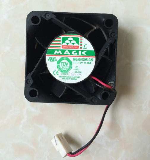 Оригинальный вентилятор охлаждения воздуха 50*50*20 MGA5012HR-O20 12 В постоянного тока 0,18 A MAGIC 2 wire