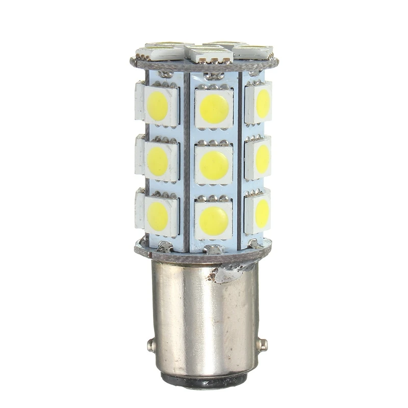 27 Auto Car LED Tail Anchor Reverse Light Lamp Corn Bulb Pure White 6000K DC12V 1157 BAY15D 5050 SMD 4W 324LM | Лампы и освещение