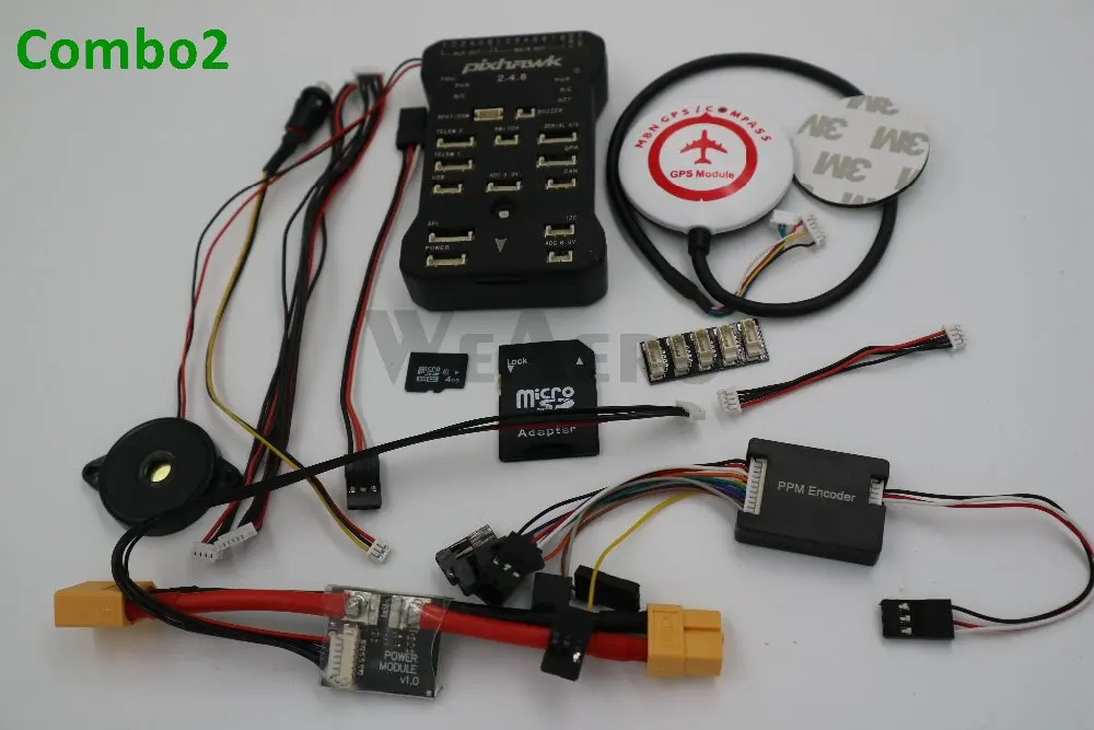Контроллер полета Pixhawk PX4 PIX 2.4.8 + 433/915 Телеметрия M8N GPS мини OSD PM переключатель