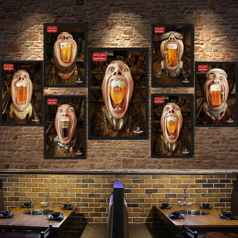 Американский ретро постер для украшения кафе бара паба забавное пиво Мужская