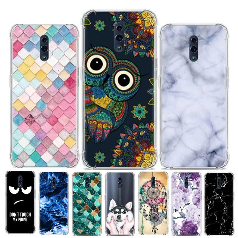 Для Coque OPPO Reno чехол с мраморной совой Мягкий ТПУ чехол для OPPO Reno 10X Zoom Reno10X силиконовый чехол для мобильного телефона Reno Z