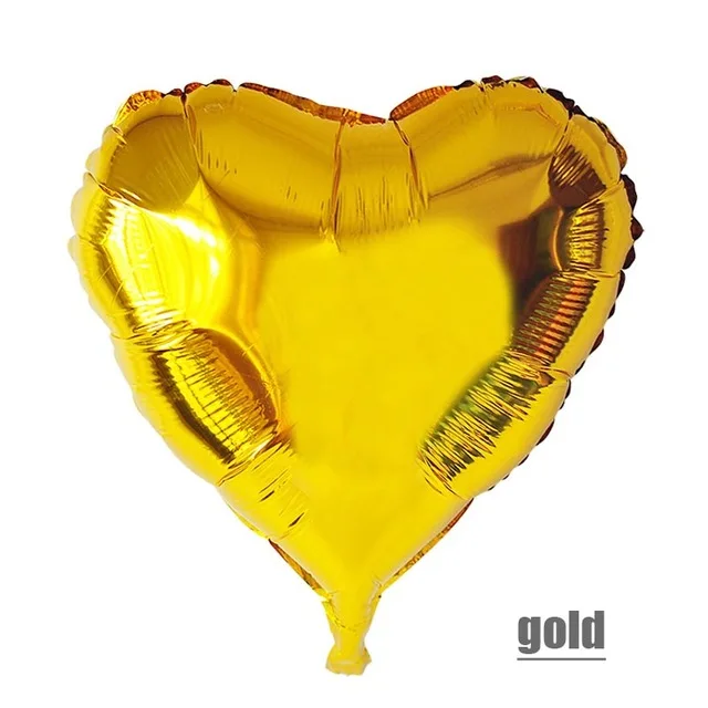 Gold 24inch 1 шт. 24 дюймов сердце надувные шары из алюминиевой фольги Большой любовь Baloons День Святого Валентина День рождения шары для свадебного украшения Air баллоны - Цвет: Gold 24inch