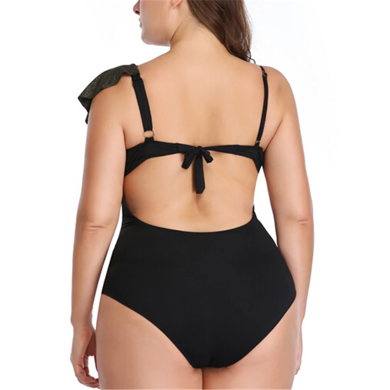 

Sexy Swimwear Women Ruffle One Piece Trikini One Piece Swimsuit Plus Size Swimwear Padded Bikini Monokini Costumi Da Bagno Donna