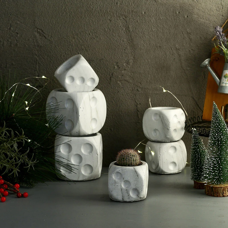 Кости конкрет сад Плантатор формы цемент цветочный горшок плесень суккулентные