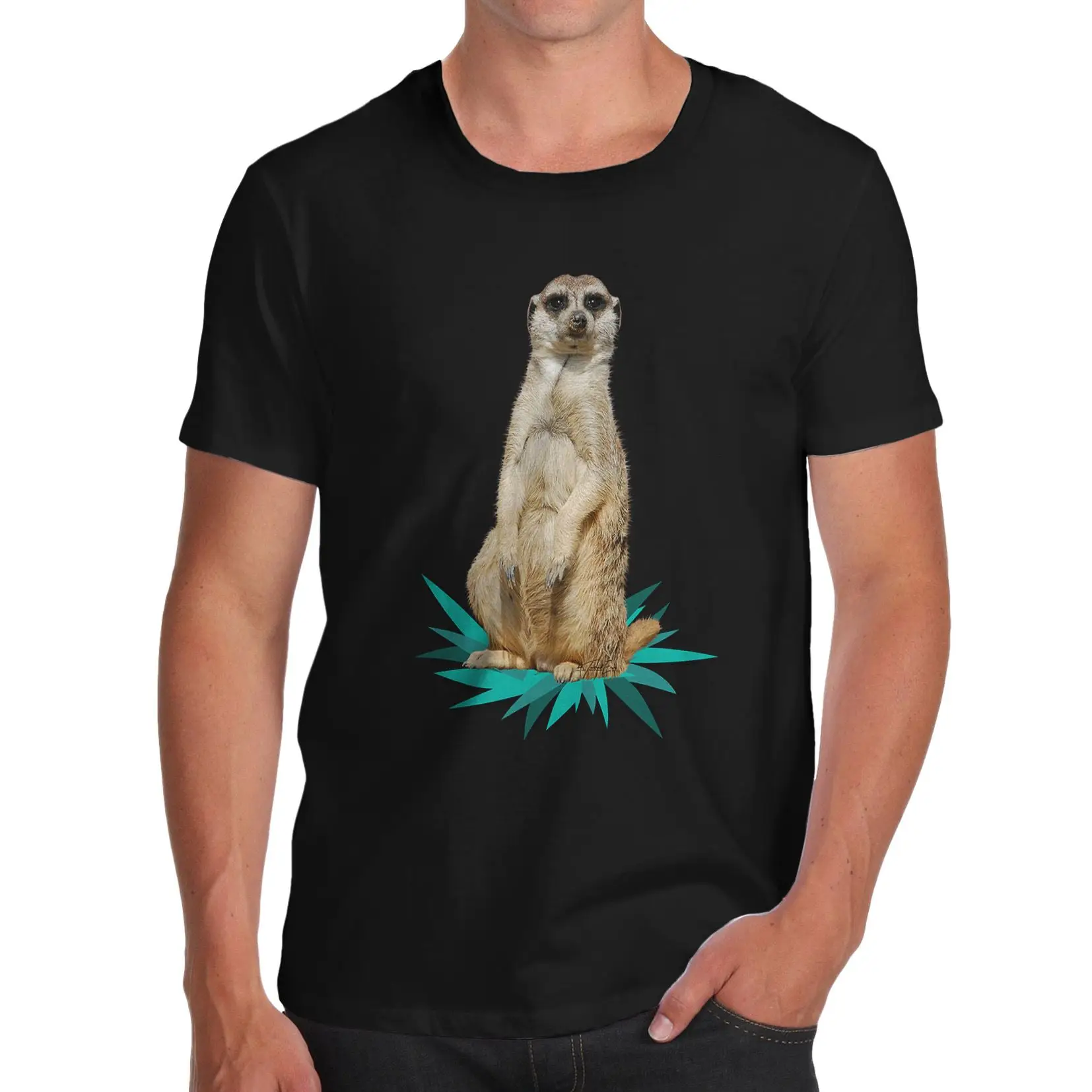 Мужская забавная футболка Twisted Envy Meerkat с мультипликационным принтом Новая модная