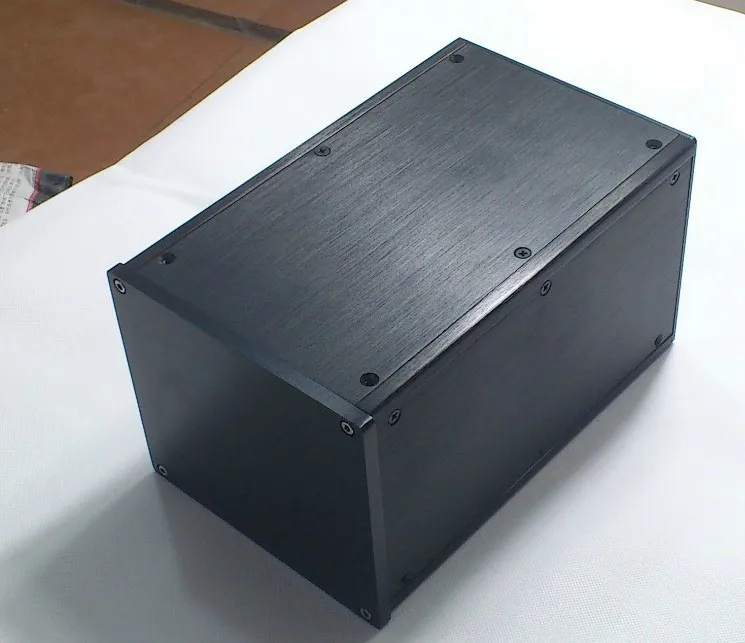 

All aluminum DIY black power amplifier multi-purpose chassis 161x140x251