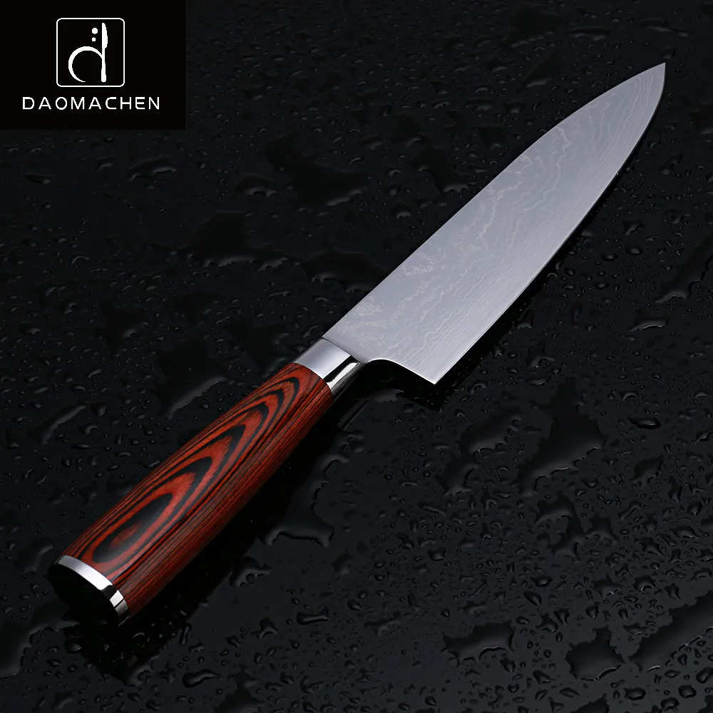 DAOMACHEN CHEF'S ножи профессиональный шеф нож 8 дюймов дамасская сталь кухонный для