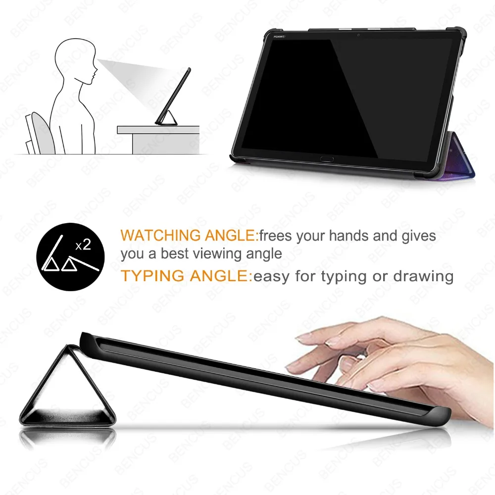 Ультратонкий чехол для Huawei MediaPad M5 lite 10 BAH2-W19/L09/W09 1 &quot Чехол-подставка планшета huawei