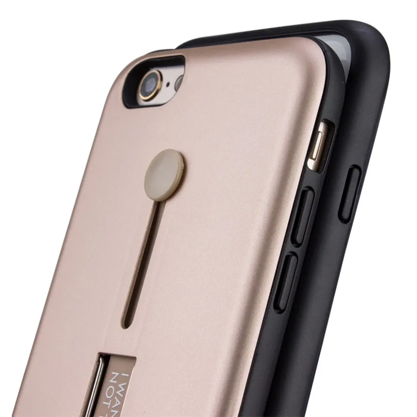 Чехол-накладка ZEALLION для Apple iPhone X 5 5S 6 6S 7 8 Plus Armor 3 в 1 со скрытым кольцом и подставкой