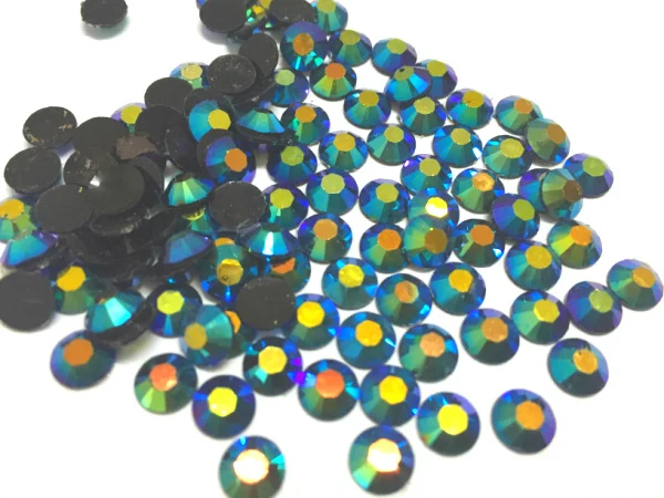 

3mm Jelly Metallic blue AB Color SS10 crystal Resin rhinestones flatback,Nail Art Rhinestones,100,000pcs/bag