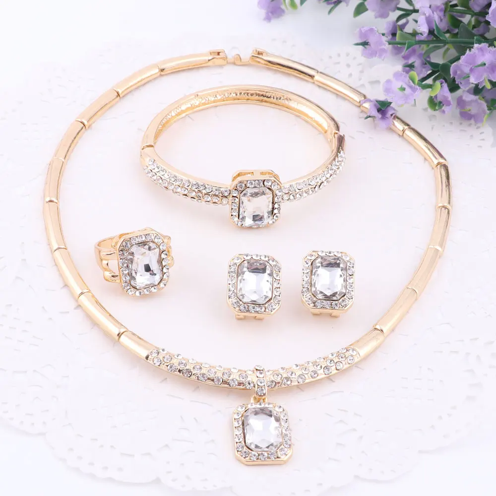 6 цветов s Новый дизайн горячие продукты золотого цвета ожерелье серьги наборы