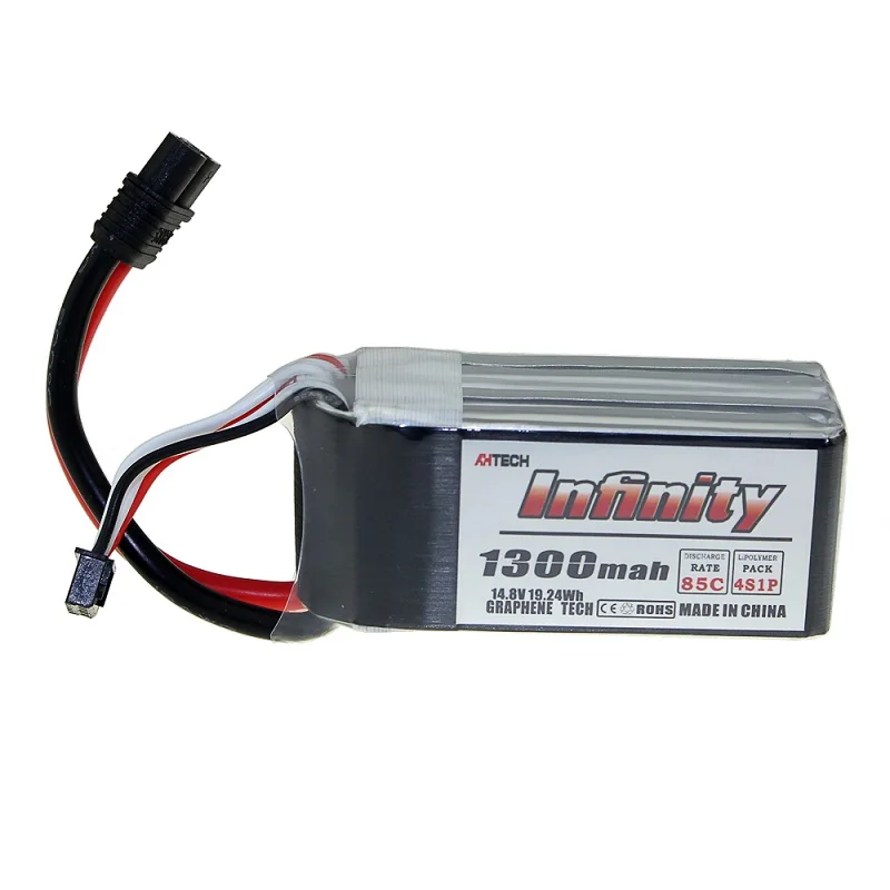 Infinity 4S 14,8 в 1500 мАч 1300 мАч 85C Графен LiPo аккумулятор Перезаряжаемый SY60 разъем поддержка 15C повышающее зарядное устройство