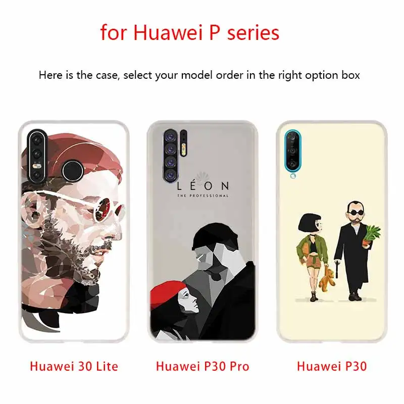 NAYIDA Leon Matilda чехол Натали силиконовый мягкий ТПУ для Huawei P40 P30 P20 Pro P10 P9 P8 Plus Lite 2017