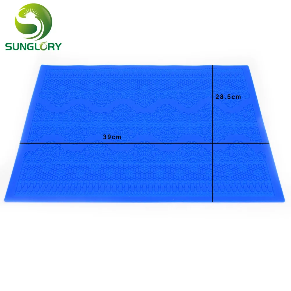Силиконовая форма для цветочного узора помадки сахара кружева коврик выпечки