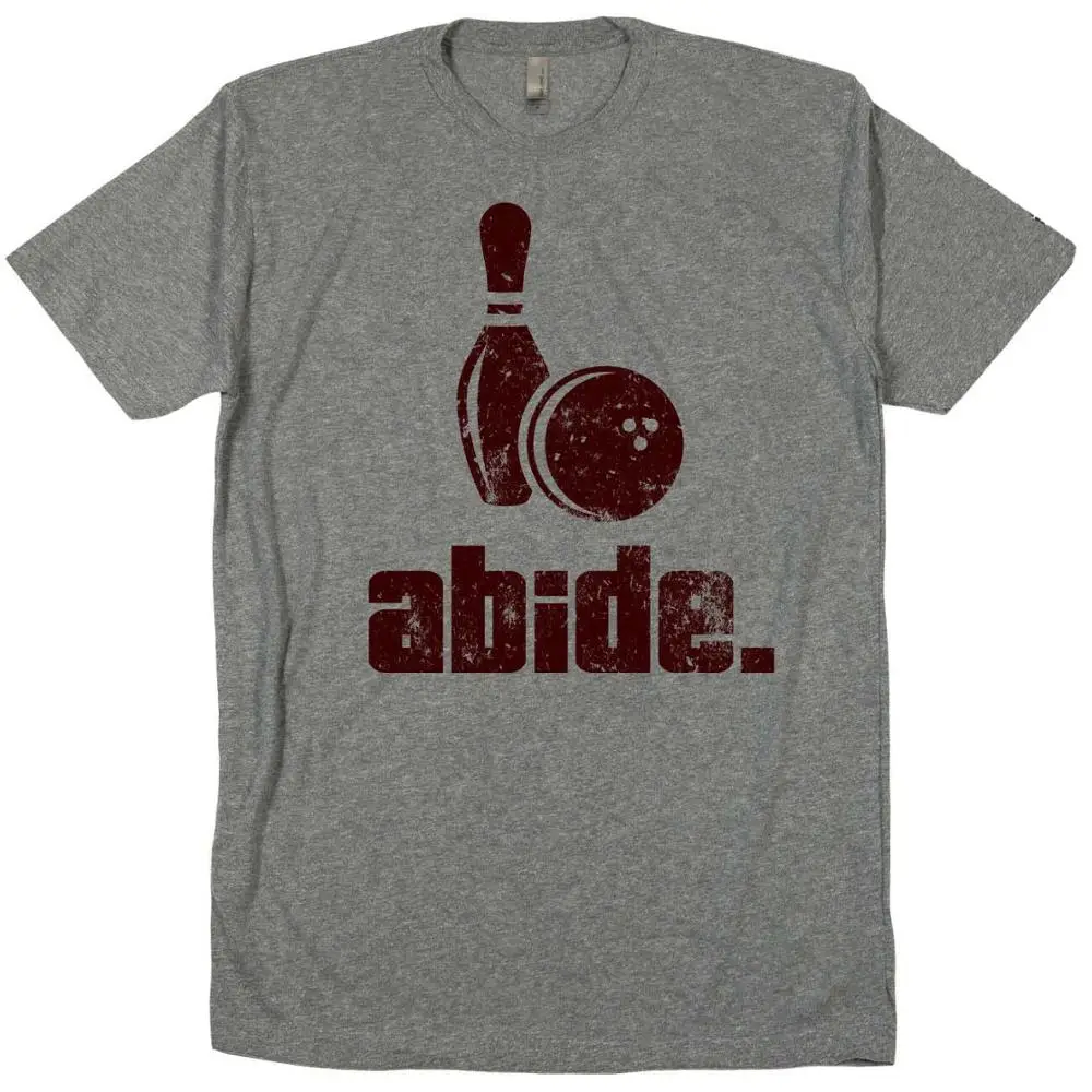 Мужская футболка из джерси с большим Lebowski Dude Abides Bowler Bowling Ball Pin League Team 2019 | одежда