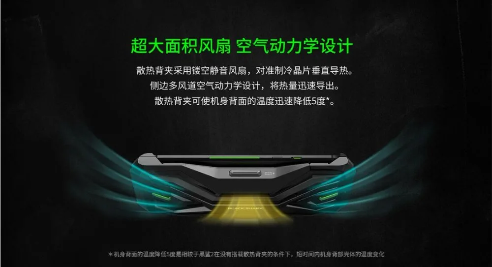 Официальный чехол Xiaomi Black Shark 2 Pro, охлаждающий задний чехол, чехол-бампер, Оригинальная Черная Акула 2, двойной рельсовый геймпад, джойстик