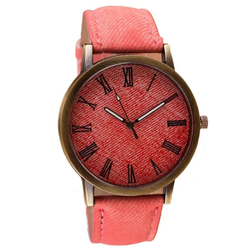 

Timezone#301 Retro Vogue WristWatch Cowboy Leather Band Analog Quartz Watch