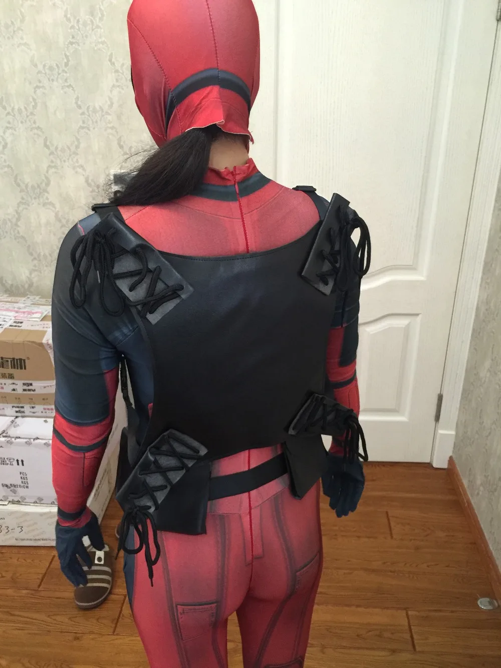 2016 Новинка X-Men Deadpool Cospaly оборудования мечи мешок Хэллоуин костюм Бесплатная