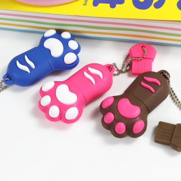 

Горячий мультфильм Usb кошка коготь USB флеш-накопитель Memory Pen Drive Stick Key 2,0 8 ГБ 16 ГБ 32 ГБ 64 Гб 128 ГБ 256 ГБ 512 ГБ флешка, подарок