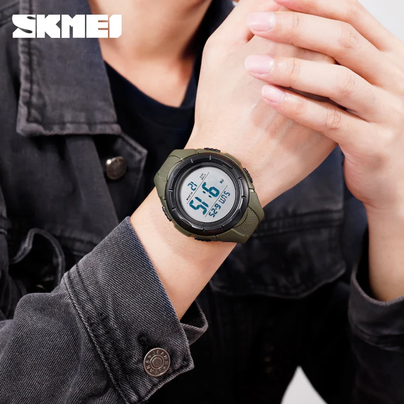 SKMEI 1535 мужские спортивные цифровые наручные часы с обратным отсчетом
