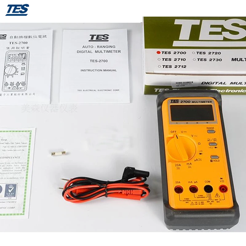 TES 2712 LCR мультиметр 3 1/2 LCD с функцией хранения данных и удержания пика|multimeter