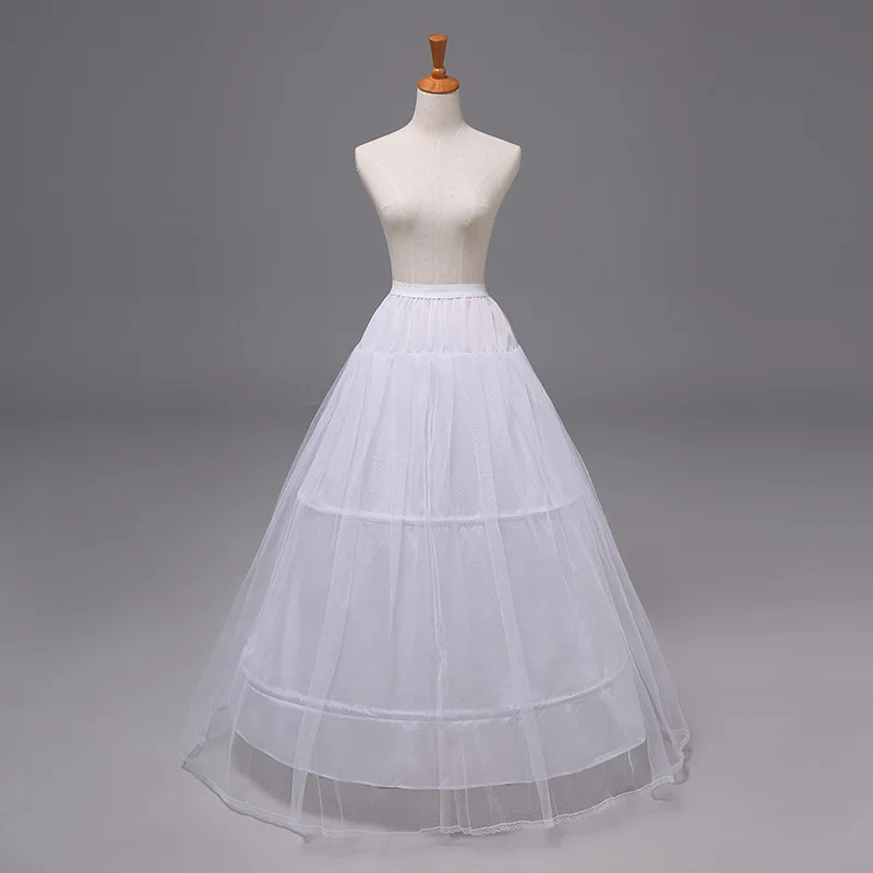 Fast Shipping White 2 Hoops Petticoat Crinoline Slip Underskirt For Wedding Dress Bridal Gown In Stock EE2530 | Свадьбы и торжества