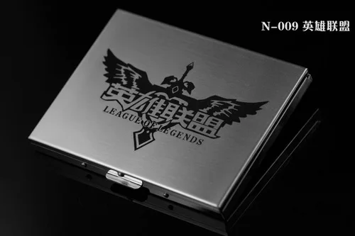 9-BO-YXLM Металлическая коробка для сигарет, 9 шт., упаковка, креативные ультратонкие зажимы из нержавеющей стали, коробка для визиток, мульти коробка - Цвет: 9-BO-YXLM