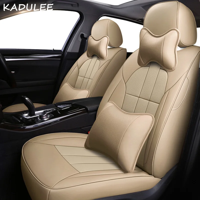 10 Kadulee кожаный чехол автокресла для Renault Koleos Megane CC Лагуна широта Fluence, Scenic талисман защитное покрытие автомобильного сиденья - Название цвета: 10