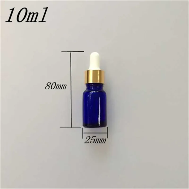 

10 pcs 25x80 mm 10ml Plastic Head Dropper Glass Bottle Liquid Sample Glass Bottle Dark Blue Essential Oil Bottles