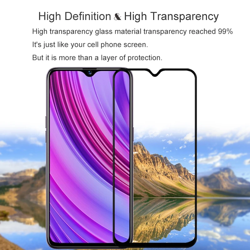 2PCS Full Cover Screen Protector Tempered Glass For OPPO Realme X lite 6.30&quot 9H Protective glass x Film Case | Мобильные