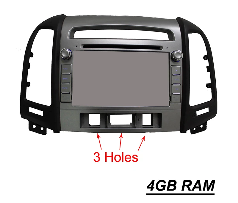 TDA7851 Android 9,0 для hyundai Santa Fe 2006-2012 8 ядерный 4 Гб ОЗУ 32 ГБ Автомобильный dvd-плеер gps Navi карта RDS радио wifi Bluetooth 4,0 - Цвет: with 4GB RAM