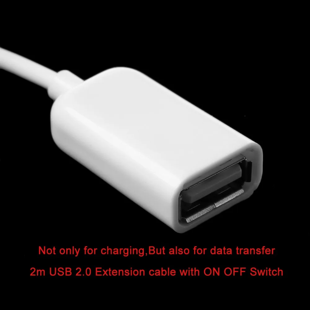Удлинительный Кабель USB 2 0 для мужчин и женщин с переключателем ВКЛ/ВЫКЛ ПК
