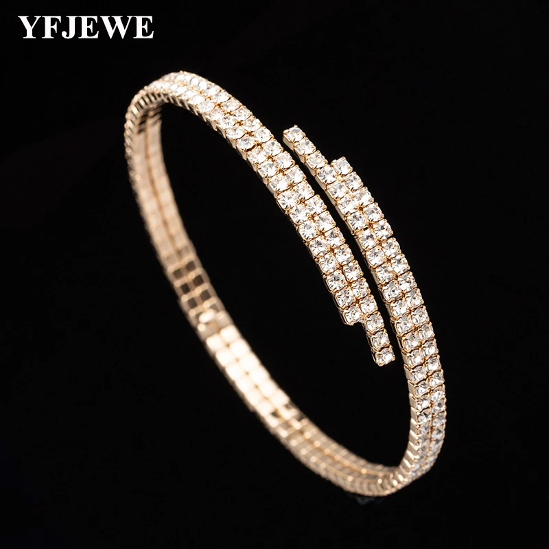 

YFJEWE Hot Trendy Gold Silver color Bracelet For Women Christmas Bracelet B237