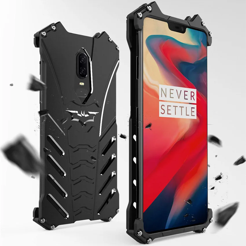 Для Oneplus 6 T чехол оригинальный R JUST роскошный бронированный Алюминиевый