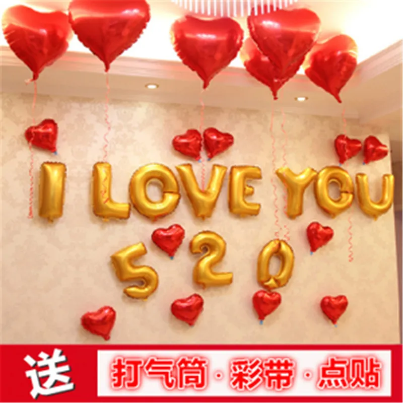10 шт. алюминиевые шары в форме сердца 18 дюймов 45 см|balloons for birthday|balloon balloonballoon party |