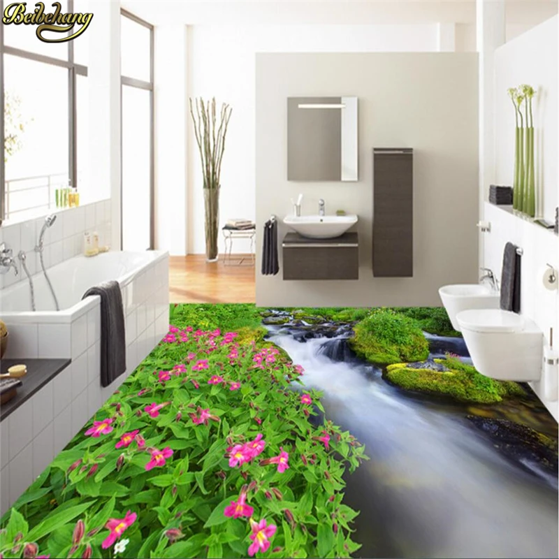 Фотообои beibehang на заказ рисование пола выделение залив цветов напольное 3D
