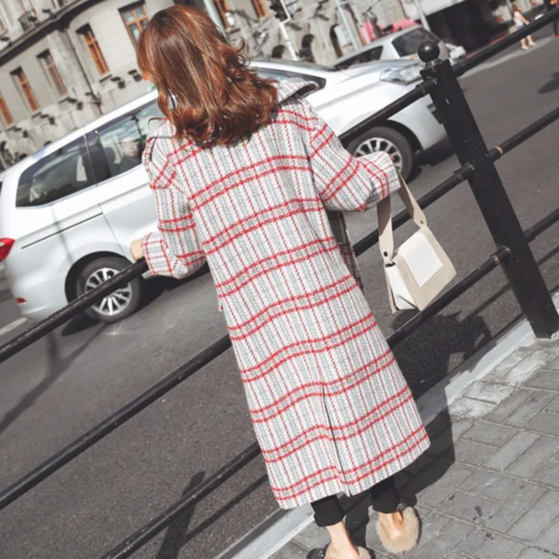 Шерстяное пальто Для женщин шерсть 2018 зима пояс с учетом воротник теплые модные