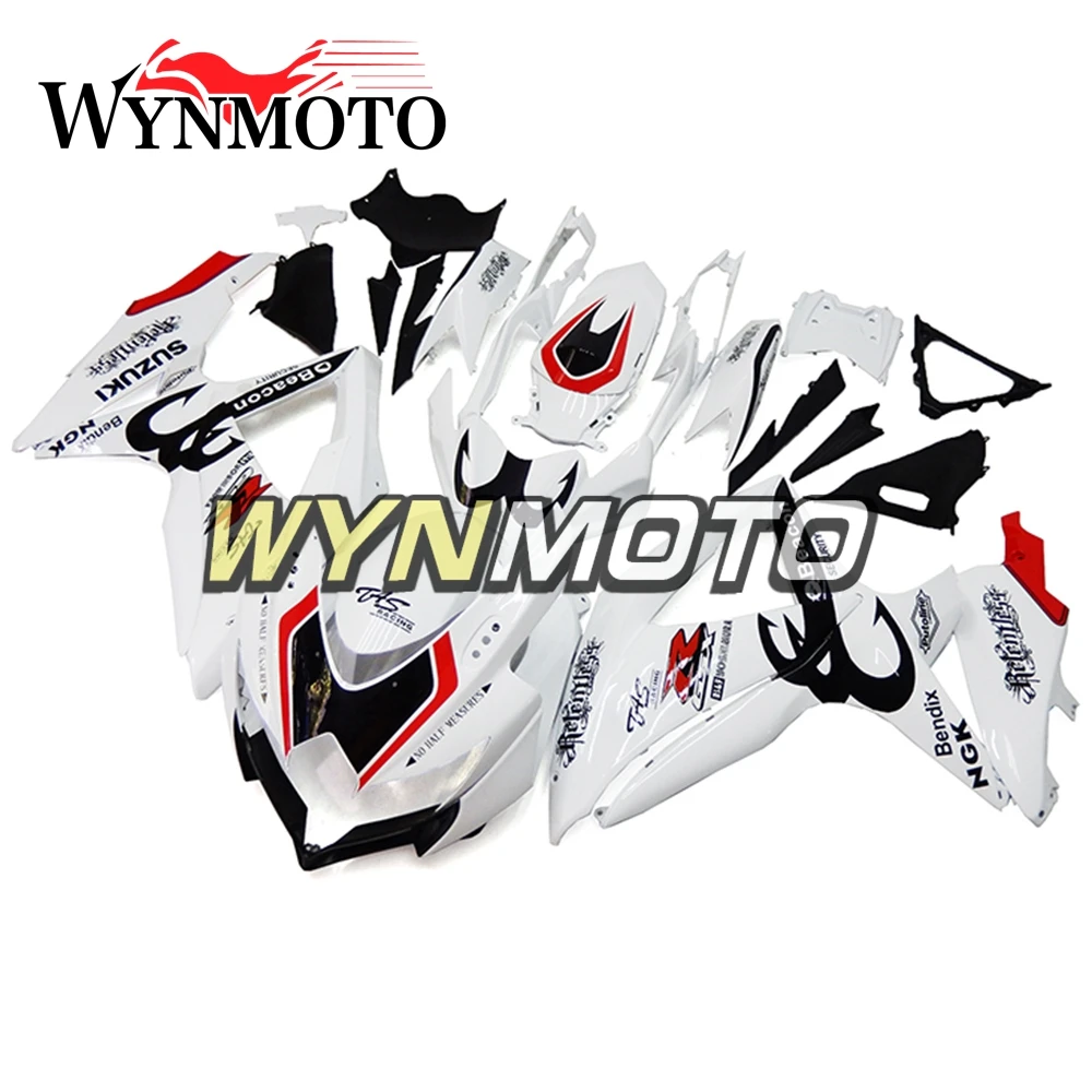 

Full ABS Injection Fairings For Suzuki GSXR600 - 750 K8 2008 2009 2010 Black White Red Panels Fairing Kits Bodywork Motorbike