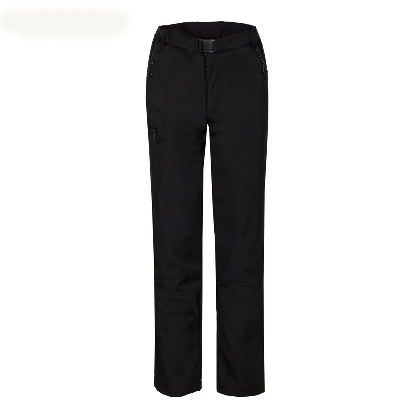 Women Black Mountainskin Женские флисовые брюки из флиса зимние уличные походные треккинговые походные альпинистские лыжные женские термо брюки VB096 - Цвет: Women Black