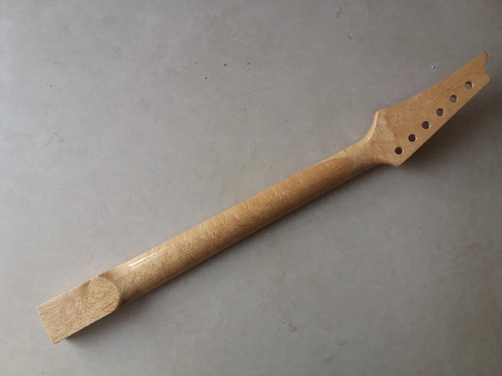 1 шт. DIY 24 лада Глянцевая натуральная древесина Птицы глаз клен гитара Шея|Детали и