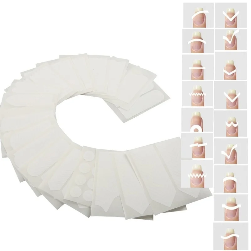Маникюрный трафарет для французского маникюра|french manicure guides|stickers stencilsfrench |