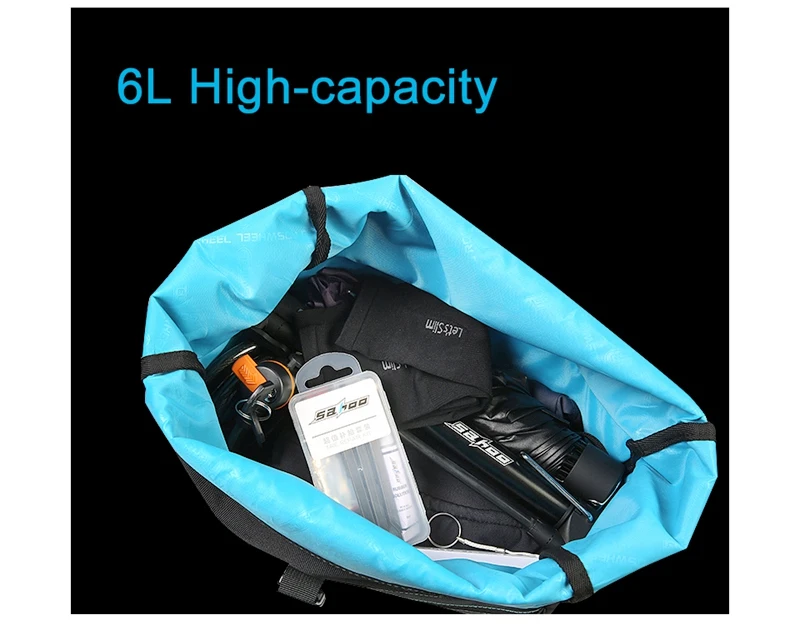 ACEXPNM 6L Waterproof Bike Bag Bicycle Accessories Saddle Bag Cycling Mountain Bike Back Seat Rear Bags Single Shoulder Bag