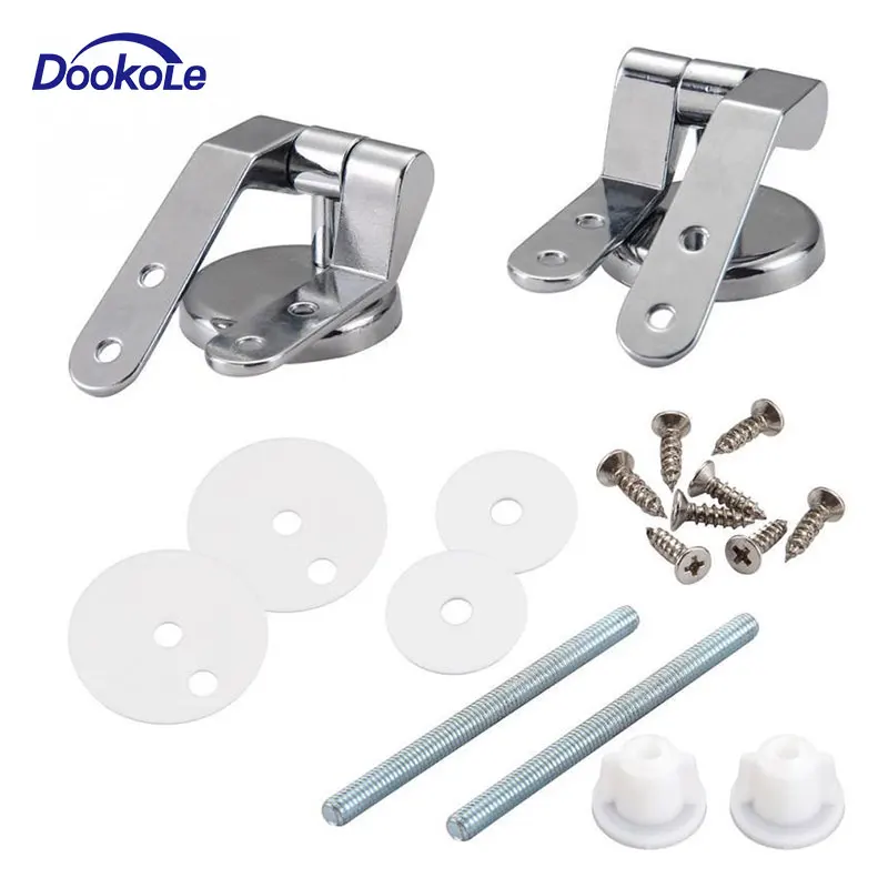 

Toilet Seat Hinge 2pcs, Replacement Hinges For Toilet Seats Including Fittings Chrome Finished