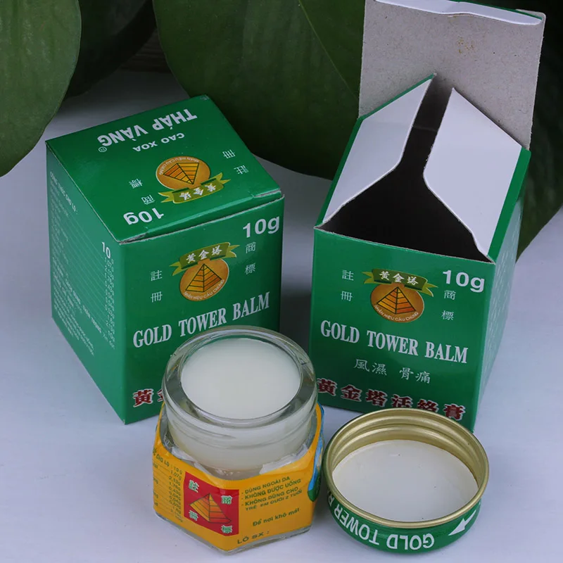 Бальзам тигровый для снятия боли в мышцах 10 г 2 шт.|joint pain|vietnam gold tower balmgold balm |