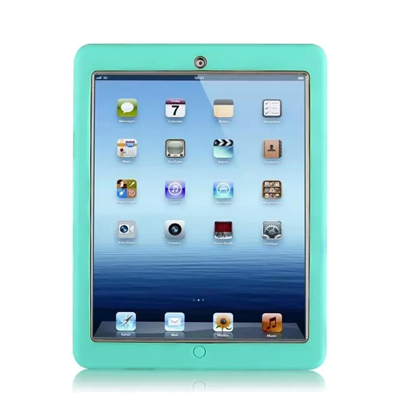 Для Apple iPad 2 iPad 3 iPad 4 Чехол Amor чехол сверхпрочный Силиконовый противоударный защитный чехол для iPad2 3 4 защитная пленка для экрана
